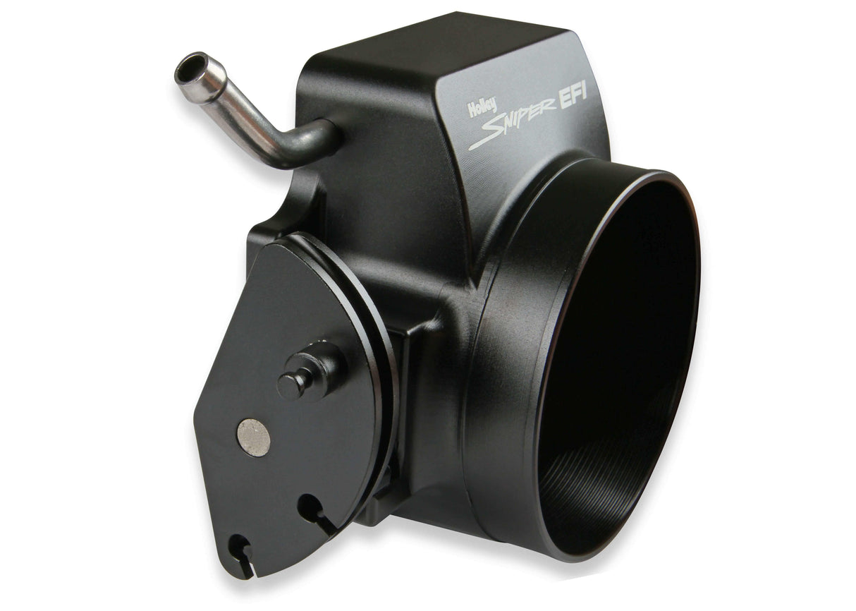 Holley EFI Sniper EFI Throttle Body 860005-1; 102mm Black Billet Aluminum for LS black aluminum