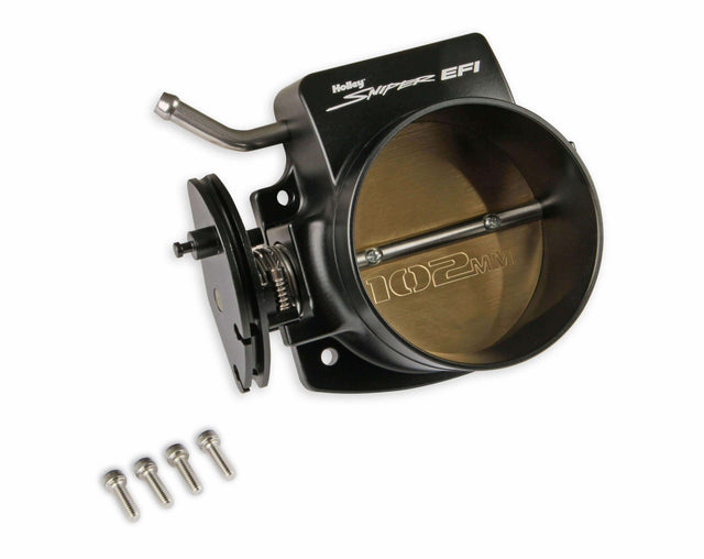Holley EFI Sniper EFI Throttle Body 860005-1; 102mm Black Billet Aluminum for LS black aluminum