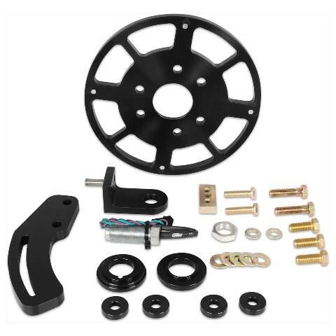 MSD crank trigger kit black aluminum steel 86153