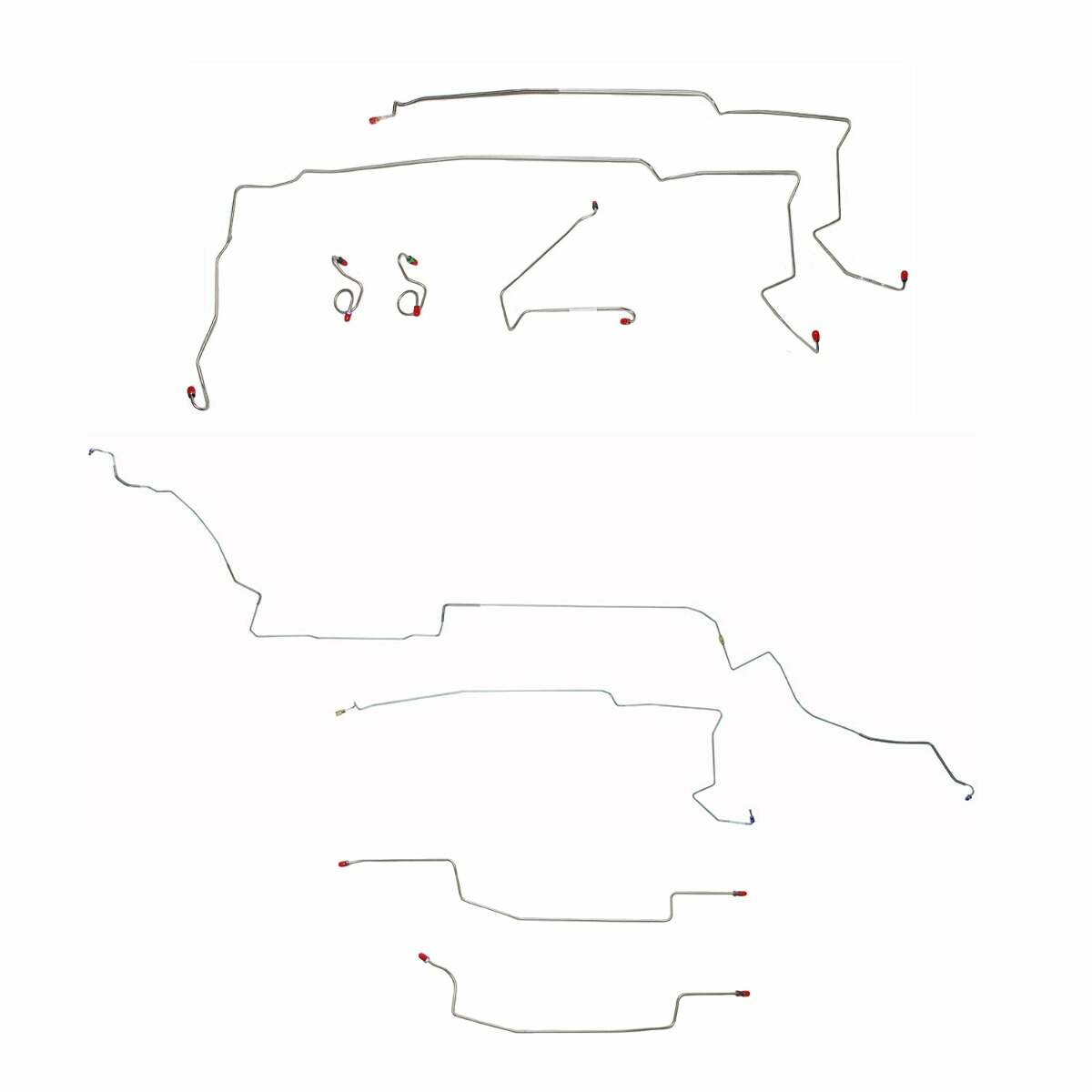 t 87-93 Ford Mustang Brake Line Kit With Sub Frame Connectors Fine Lines