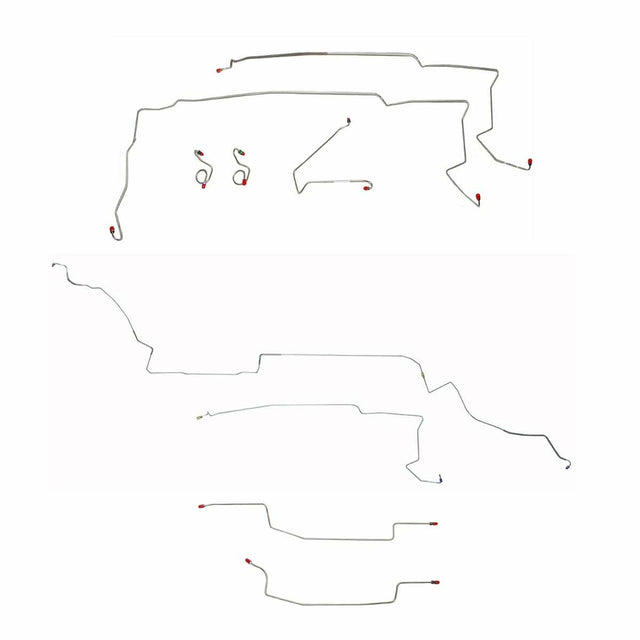 t 87-93 Ford Mustang Brake Line Kit With Sub Frame Connectors Fine Lines