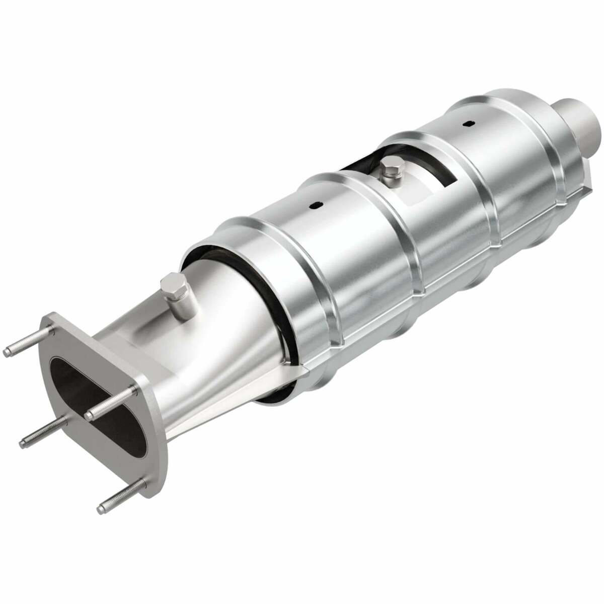 MagnaFlow direct-fit catalytic converter for 1987-1995 Ford 5.8 inch inlet/outlet stainless steel CARB compliant 339203