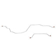 t 87-97 Ford F-250 Rear Axle Brake Line Kit 2.5" Brake Shoes Fine Lines