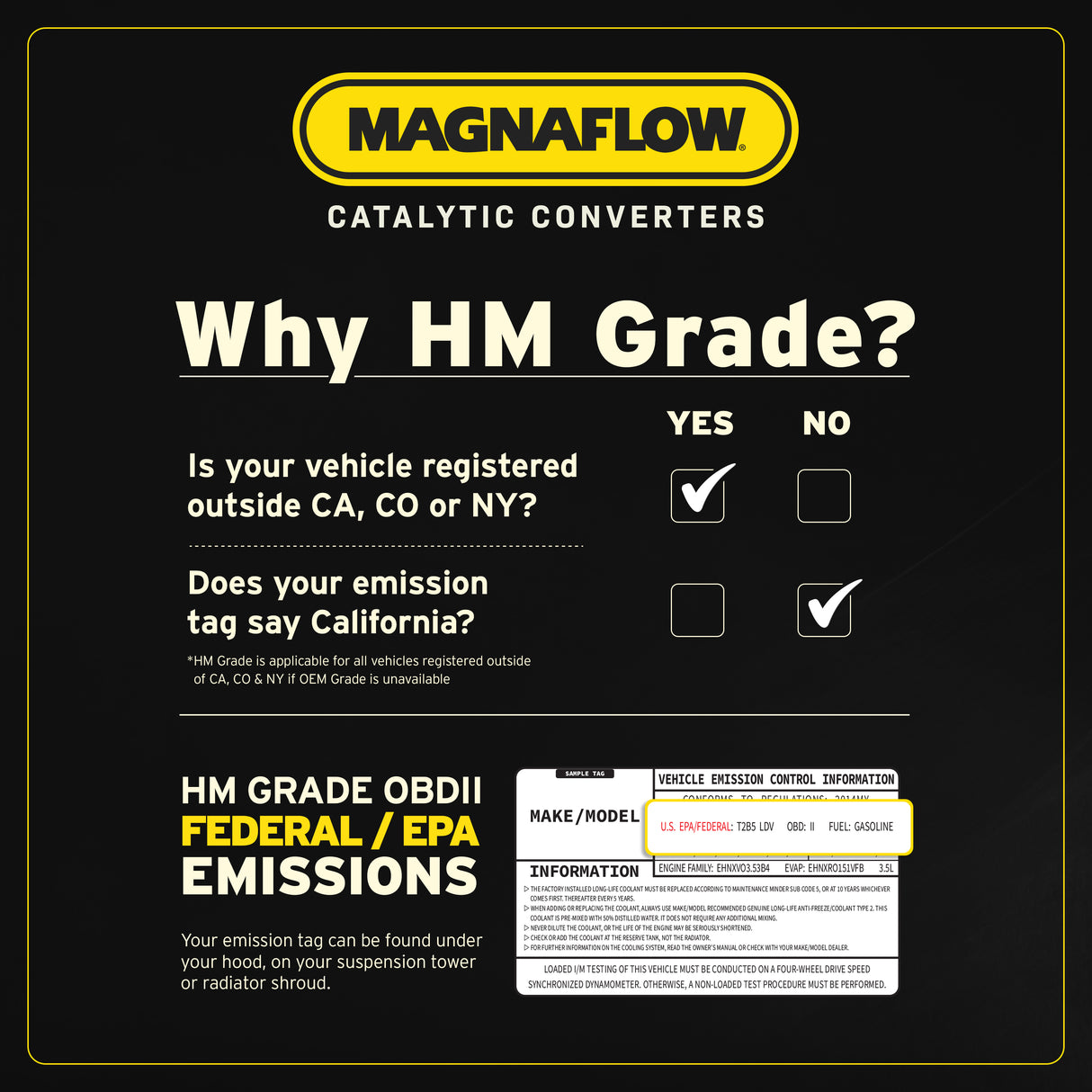 Catalytic Converter with Integrated Exhaust Manifold for HM Grade Federal / EPA Compliant Direct-Fit Manifold Catalytic