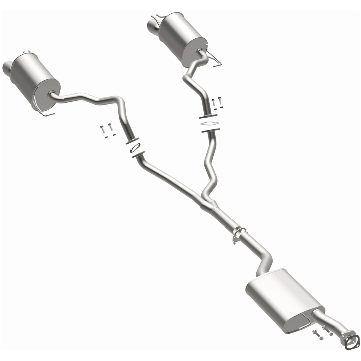 Fits 2007-2009 Hyundai Santa Fe 3.3L Direct-Fit Replacement Exhaust System
