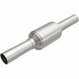 MagnaFlow direct-fit catalytic converter fits 1988-1993 Chevrolet C1500, GMC C1500, and additional vehicles and 1988-1993 GM Truck 4.3/5.0 CA 4.3 inch inlet 5 inch outlet stainless