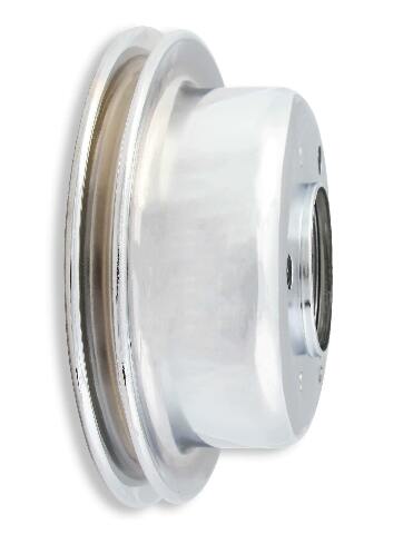 Mr. Gasket Chrome Crankshaft Pulley - Single Groove - 8827