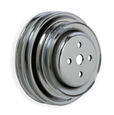 t Mr. Gasket Chrome Water Pump Pulley - Triple Groove - 8829 Mr. Gasket