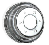 Mr. Gasket chrome crankshaft pulley double groove 8830MRG Ford black steel 2493