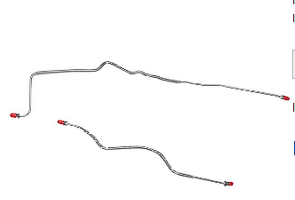 t 89-91 Chevrolet Camaro Rear Axle Brake Line Kit J65 Rear Disc Stainless Steel Fine Lines