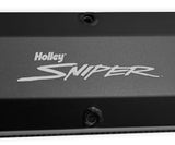 t Sniper Fabricated Aluminum Valve Cover - Ford Small Block - Black Finish 890012B Holley Sniper