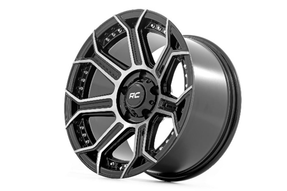 Rough Country 89 Series Wheel Black Machined Gun Metal 17x9 6x5.5 -12mm 89170912