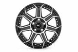 Rough Country 89 Series Wheel Black Machined Gun Metal 17x9 6x5.5 -12mm 89170912