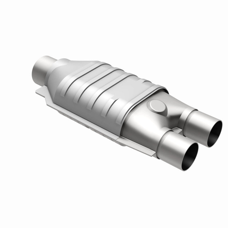 MagnaFlow universal catalytic converter 2.5 inch inlet/outlet stainless steel CARB compliant 333007