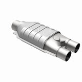 MagnaFlow universal catalytic converter 2.5 inch inlet/outlet stainless steel CARB compliant 333007