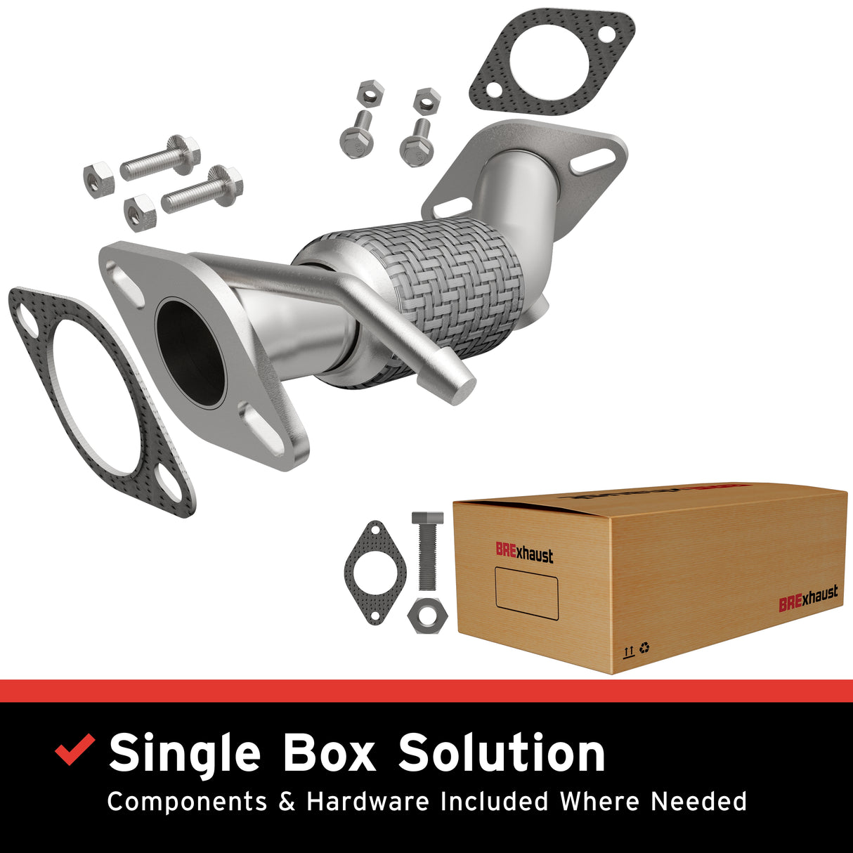 2011-2014 Hyundai Sonata Direct-Fit Front Pipe Kit 107-0173 stainless steel