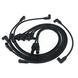 Spark Plug Wire Set Universal 8mm Silicone Spiro Pro 350 ohm/ft Black 74032