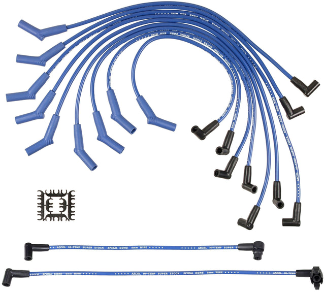 SUPER STOCK Spark Plug Wires for 1983-1996 Ford Mustang V8 blue 8mm