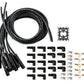 Spark Plug Wire Set - Universal - 180 Deg Black Ceramic Boots - 9000CK
