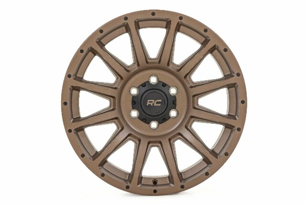 Rough Country 90 Series Wheel; One-Piece; Bronze; 20x9; 6x5.5; -12mm 90201212