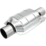 MagnaFlow universal catalytic converter 2.25 inch inlet/outlet stainless steel CARB compliant OBDII 91035