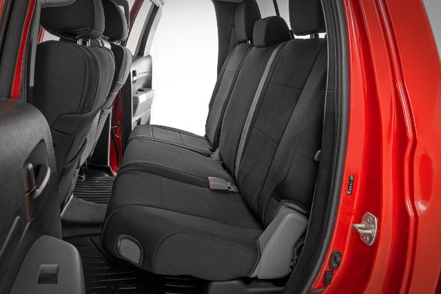 Fits Toyota Tundra 2&4WD (07-13) Seat Covers; FR w/ Console Cover and Rear 91060