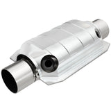 MagnaFlow universal catalytic converter 2.25 inch inlet/outlet stainless steel CARB compliant OBDII 91065