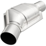 MagnaFlow universal catalytic converter 2.25 inch inlet/outlet stainless steel Federal EPA compliant OBDII 91075