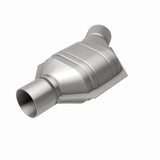 MagnaFlow universal catalytic converter 2.25 inch inlet/outlet stainless steel Federal EPA compliant OBDII 91075