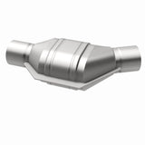 MagnaFlow universal catalytic converter 2.25 inch inlet/outlet stainless steel Federal EPA compliant OBDII 91075