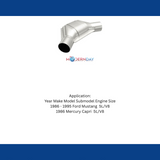 MagnaFlow universal catalytic converter 2.25 inch inlet/outlet stainless steel CARB compliant 91085