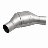 MagnaFlow universal catalytic converter 2.5 inch inlet/outlet stainless steel CARB compliant OBDII 91086