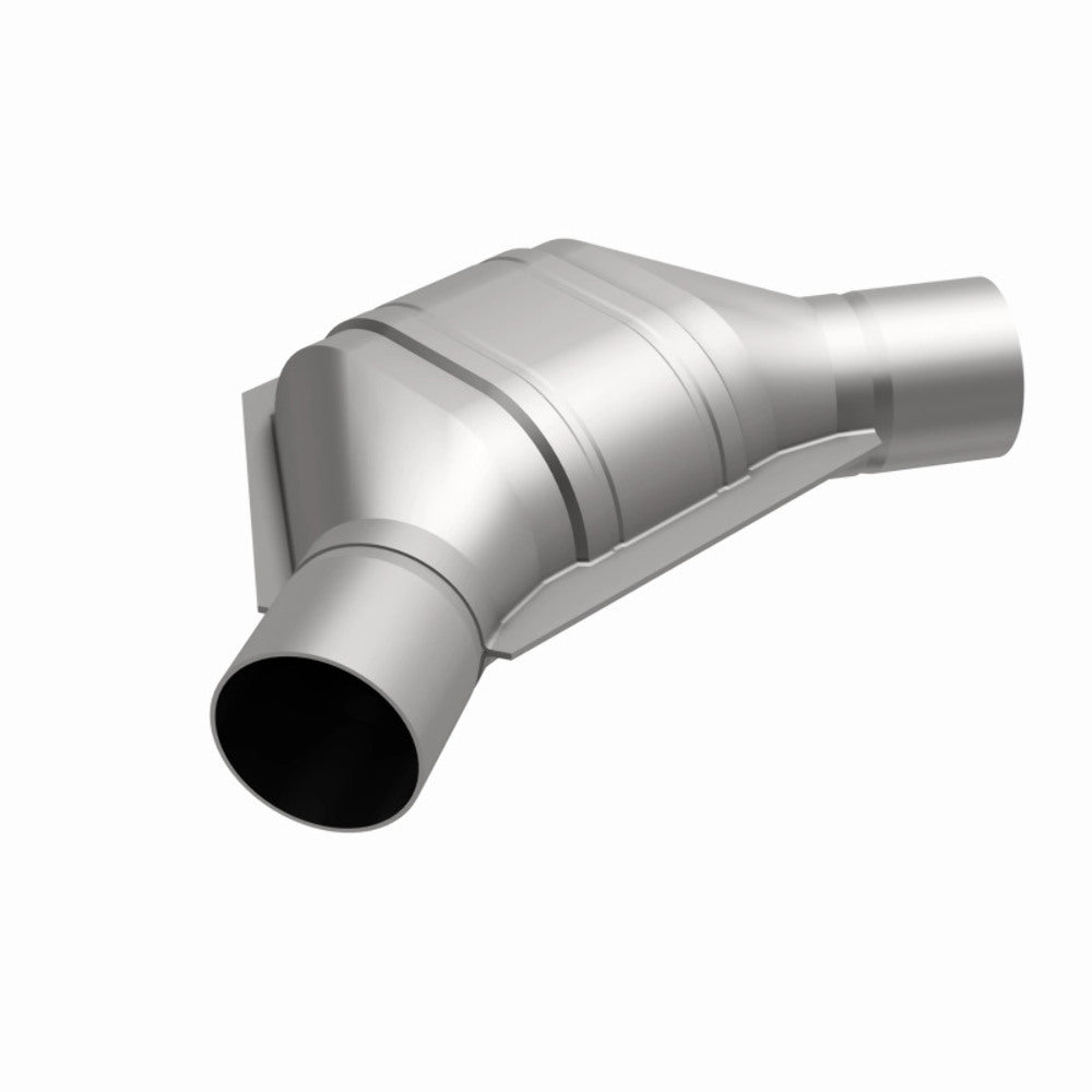 MagnaFlow universal catalytic converter 2.5 inch inlet/outlet stainless steel CARB compliant OBDII 91086