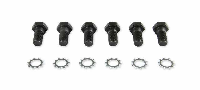 Mr. Gasket flywheel bolts Chevy and Ford 7/16 20 x 31/32 black steel 912