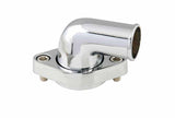Mr. Gasket O ring style chrome water neck 90 degree Chevy polished aluminum 9142G
