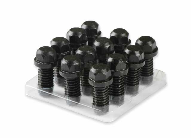 Mr. Gasket small block Chevy chrysler pontiac 3/8 16 header exhaust bolts SBC black steel 915