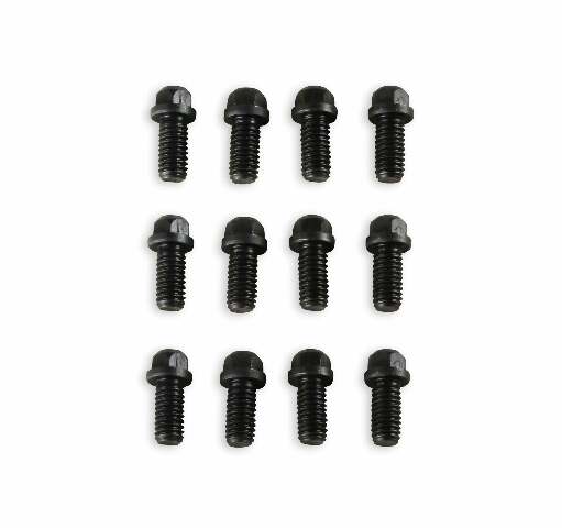 Mr. Gasket small block Chevy chrysler pontiac 3/8 16 header exhaust bolts SBC black steel 915