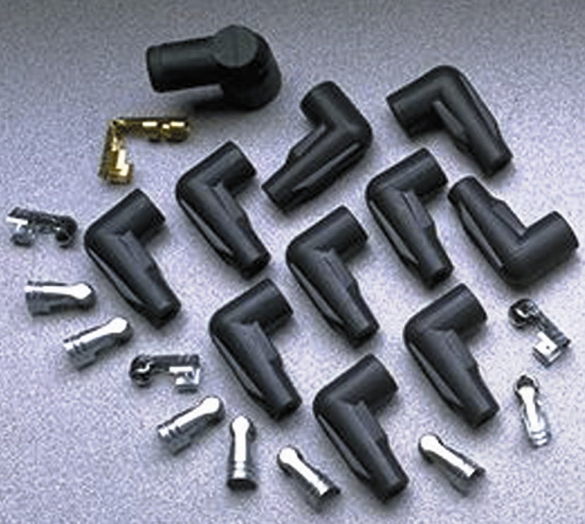 Spark Plug Wire Connector 7 - 10.4mm 90? 11 Black 46051