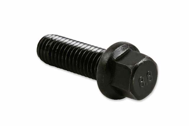Mr. Gasket header bolt set fits GM LS series engines LS engine Chevy black steel 918G