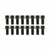 Mr. Gasket header bolts 3/8 16 x 3/4 inch hex head set of 16 black steel 919G