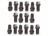 Mr. Gasket header bolts 3/8 16 x 3/4 inch hex head set of 16 black steel 919G