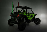 Fits Honda Talon 1000 Whip Mount; Bed; 4' Multl-Color LED Whip Pair; 92039