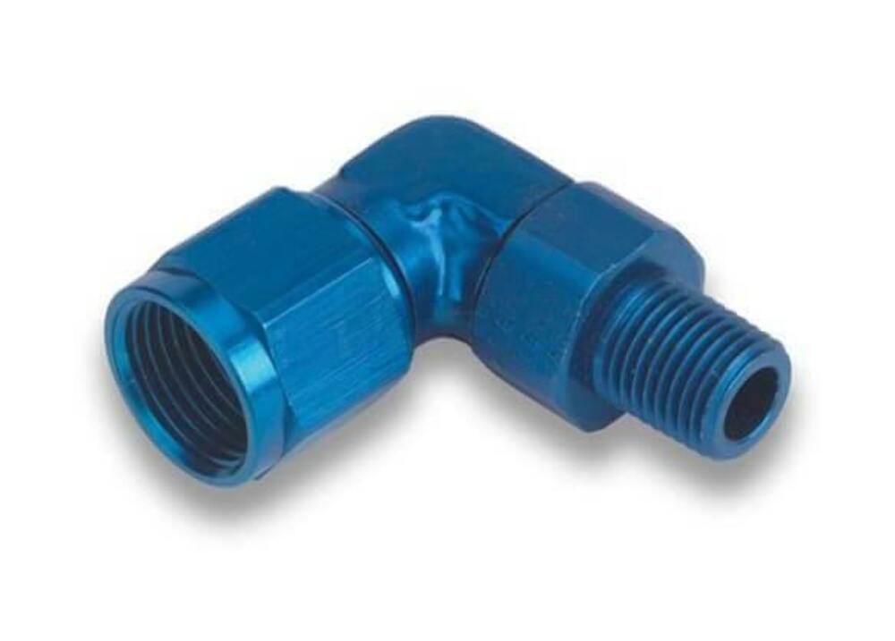 90 Degree -6 AN Female to 12mm x 1.5 Male Swivel - 923192ERL