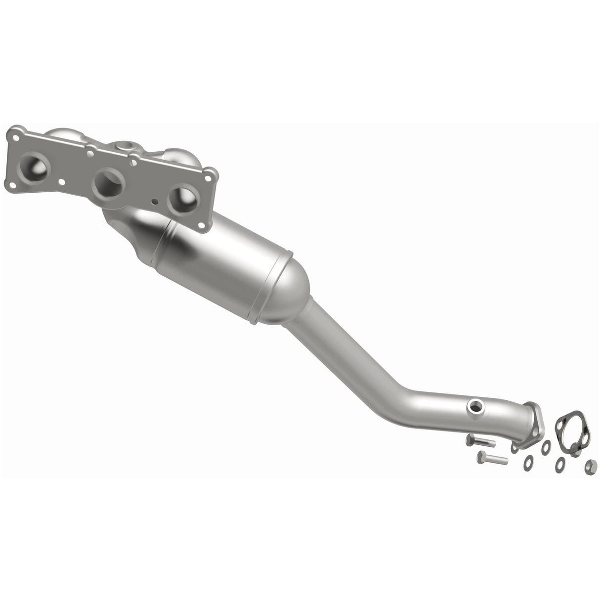 Catalytic Converter with Integrated Exhaust Manifold for HM Grade Federal / EPA Compliant Direct-Fit Manifold Catalytic