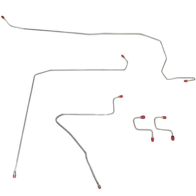 t 93-95 Jeep Wrangler Front Brake Line Kit No ABS Stainless Steel Fine Lines