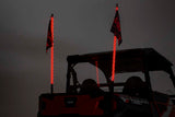 Fits Polaris General Whip Mount Bed 4' Multl-Color LED Whip Pair 93053