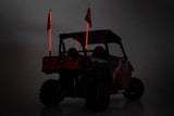 Fits Polaris General Whip Mount Bed 4' Multl-Color LED Whip Pair 93053