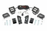 Fits Polaris RZR PRO XP LED Light Kit "A" Pillar Mount 2" Black Pair Spot 93077