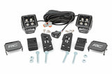 Fits Polaris RZR PRO XP LED Light; A Pillar Mount; 2" Black Pair;  DRL; 93080