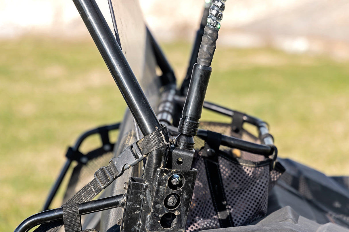 Fits Polaris Ranger RZR 170/RZR 170 LED Light Whip Kit; Bed Mount; 93086